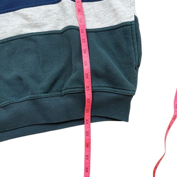 90s Vintage AZ Sport Color Block Collared Sweatshirt Large - Picture 6 of 6